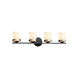 CandleAria 31.5 inch Matte Black Bath Bar Wall Light