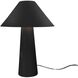 Portable 21.5 inch 60.00 watt Gloss Black and Brushed Brass Portable Lamp Portable Light