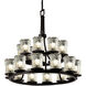 Veneto Luce LED 33 inch Matte Black Chandelier Ceiling Light