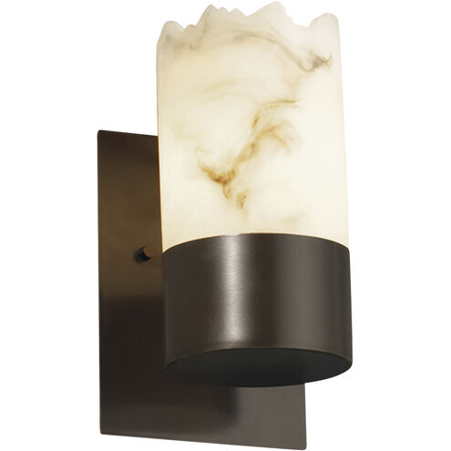 LumenAria LED 5 inch Dark Bronze Wall Sconce Wall Light in 700 Lm LED, Cylinder with Broken Rim, Dakota