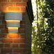 Ambiance Terrace LED 14.25 inch Hammered Pewter Outdoor Wall Sconce, Large