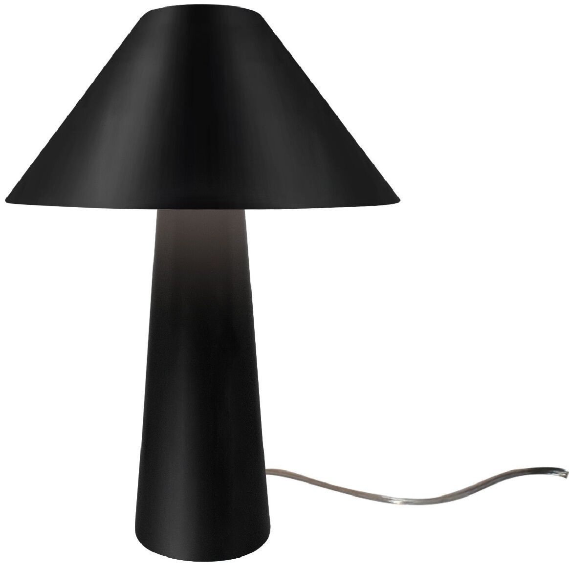 Portable 21.5 inch 60.00 watt Carbon Matte Black and Brushed Brass Portable Lamp Portable Light