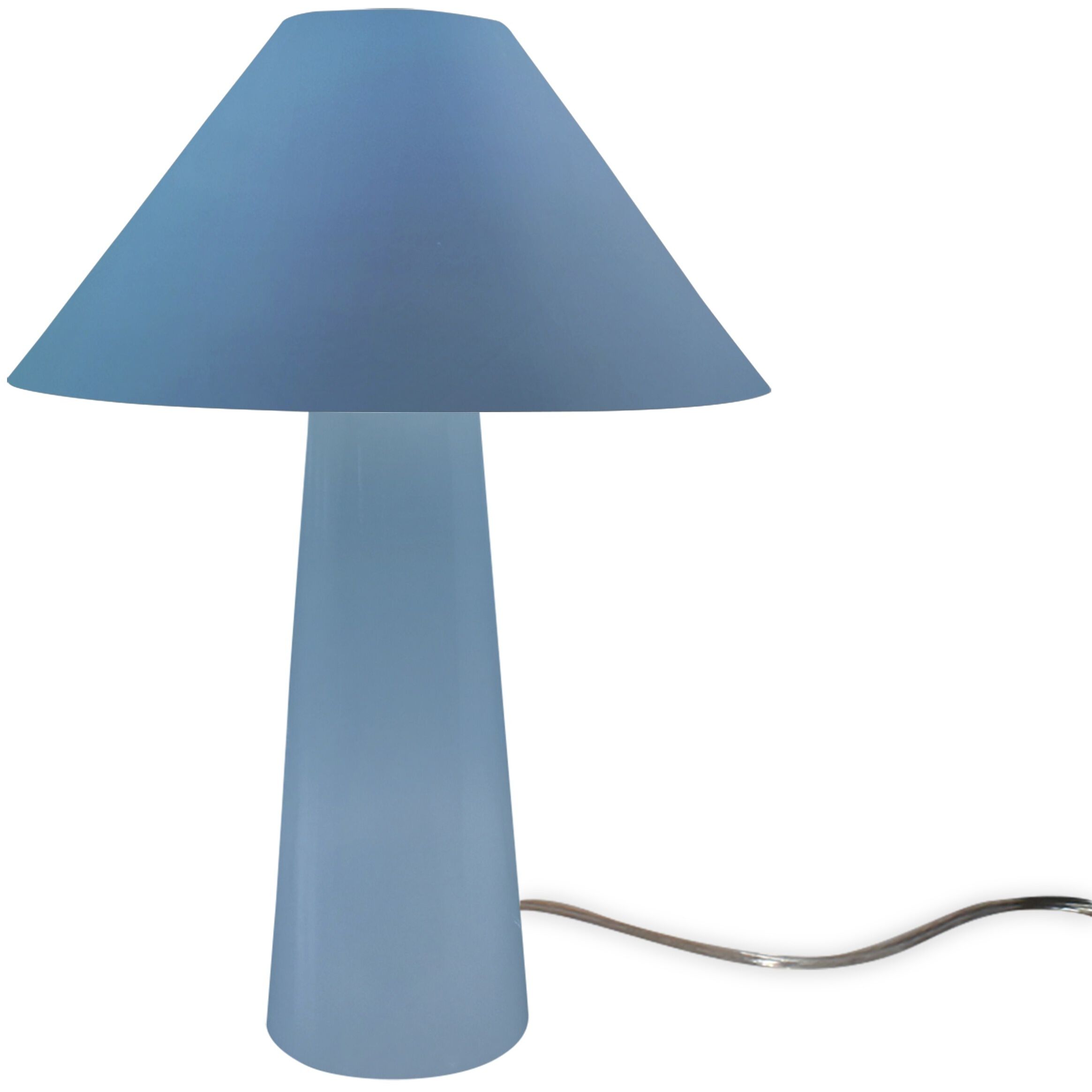 Portable 21.5 inch 60.00 watt Sky Blue and Brushed Brass Portable Lamp Portable Light