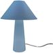 Portable 21.5 inch 60.00 watt Sky Blue and Brushed Brass Portable Lamp Portable Light