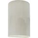 Ambiance Cylinder LED 5.75 inch White Crackle Wall Sconce Wall Light, Small