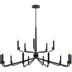 Bedford LED 48 inch Matte Black Chandelier Ceiling Light