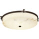LumenAria 1 Light 20.75 inch Dark Bronze Flush-Mount Ceiling Light, Round