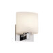 Fusion 1 Light 6.5 inch Polished Chrome ADA Wall Sconce Wall Light in Oval, Incandescent, Opal Fusion