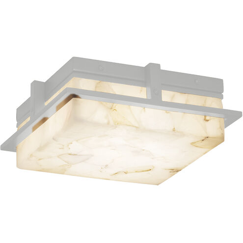 Alabaster Rocks LED 10 inch Brushed Nickel Flush Mount Ceiling Light