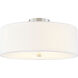 Textile Collection 4 Light 18.00 inch Semi-Flush Mount