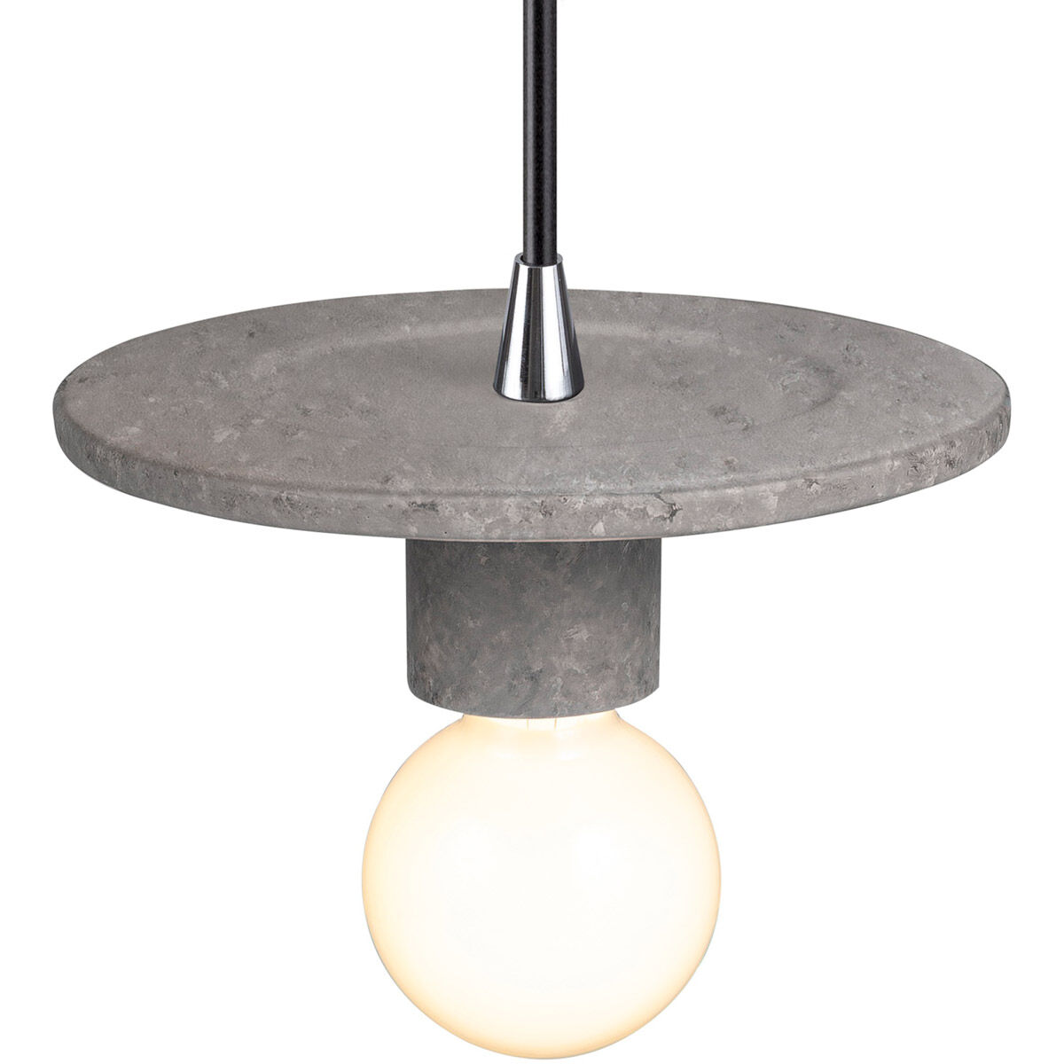 Radiance Collection 1 Light 8 inch Concrete Pendant Ceiling Light