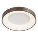 EVOLV LED 19 inch Light Bronze Flush-Mount Ceiling Light, Sway Family