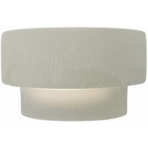 Ambiance 1 Light 10 inch White Crackle Wall Sconce Wall Light