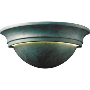 Ambiance Cyma LED 15 inch Verde Patina Wall Sconce Wall Light in 1000 Lm LED, Large