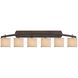 Textile 6 Light 56.50 inch Bathroom Vanity Light