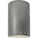 Ambiance Collection LED 9.5 inch Antique Silver Outdoor Wall Sconce