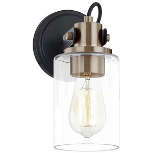 Fusion Collection - Brooklyn Family 4.5 inch Matte Black Wall Sconce Wall Light
