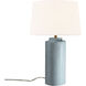 Luminance Collection - Tower 22.75 inch 100.00 watt Concrete Table Lamp Portable Light in White, Form+Finish+Function