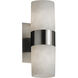 Clouds 2 Light 5 inch Brushed Nickel Wall Sconce Wall Light in Incandescent, Cylinder