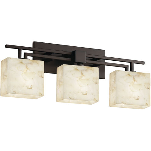 Alabaster Rocks LED 26 inch Dark Bronze Vanity Light Wall Light in 2100 Lm LED, Rectangle