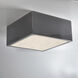Radiance Collection LED 8.25 inch Hammered Brass Flush-Mount Ceiling Light