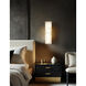 Alabaster Rocks Collection - Medley Family LED 5.5 inch Alabaster Rocks ADA Wall Sconce Wall Light in 3.5" D x 5.5" W x 17" H, EVOLV