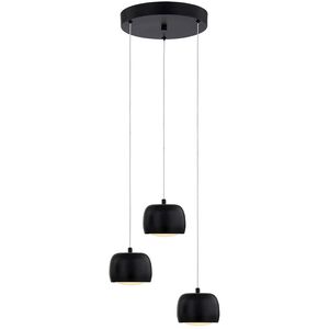 Frascati 3 Light 11.75 inch Matte Black Pendant Ceiling Light