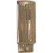 Eco Collection - Milos Family 1 Light 6.5 inch Matte Black and Natural ADA Wall Sconce Wall Light, EVOLV