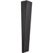 Corwin Family 28 inch Matte Black Outdoor Wall Sconce in 4" D x 5.5" W x 28" H, EVOLV