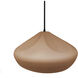 Radiance Collection - Crease Pendant Ceiling Light in Matte Black, Dedicated LED, Black Cord, Adobe, 15.25W x 6.5H, Form+Finish+Function