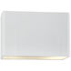 Ambiance LED 10 inch Brushed Nickel ADA Wall Sconce Wall Light