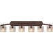 Fusion 6 Light 55.50 inch Bathroom Vanity Light