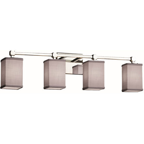 Textile LED 31 inch Polished Chrome Bath Bar Wall Light