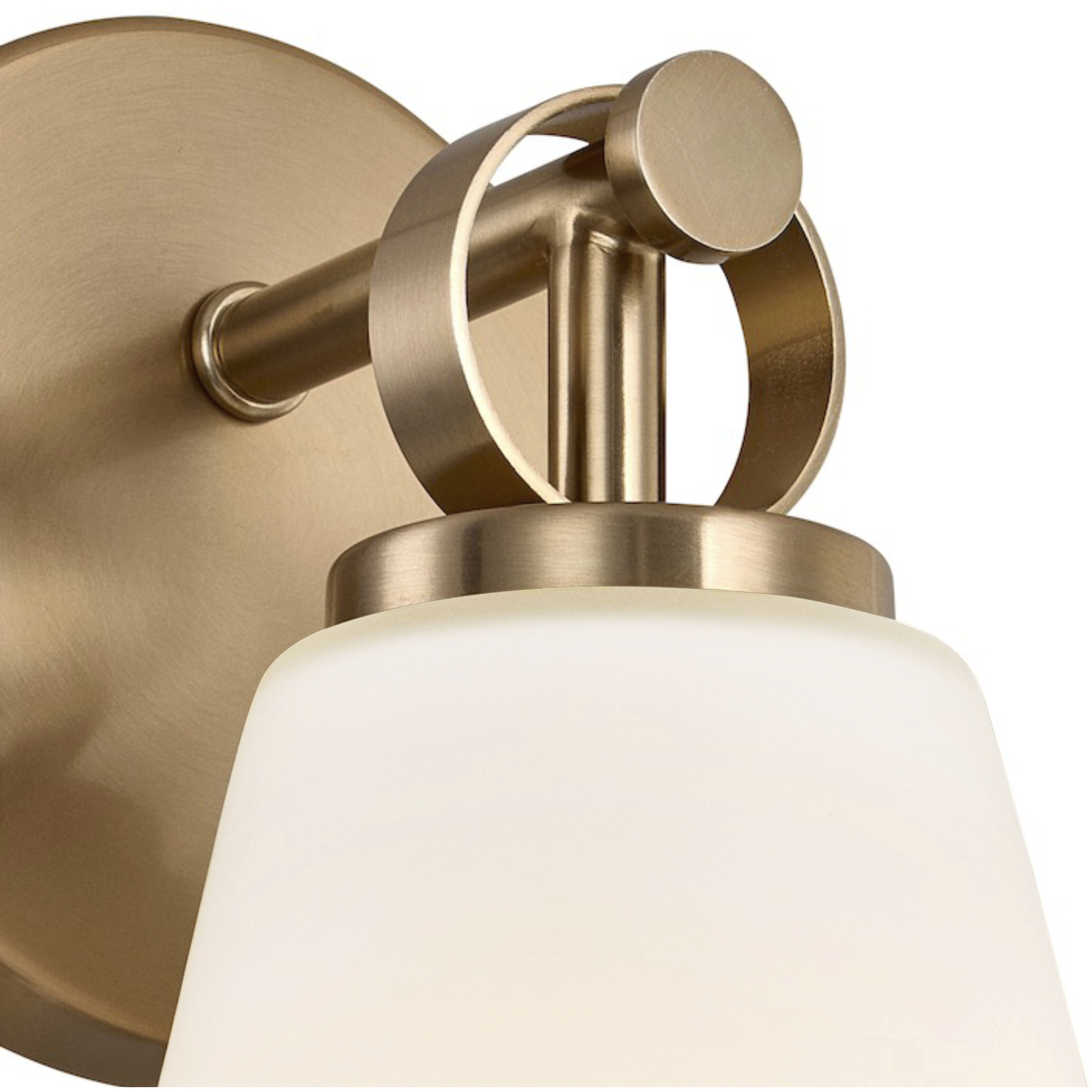 Fusion Collection - Bolzano Family 1 Light 6 inch Brushed Brass Wall Sconce Wall Light, EVOLV