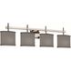 Textile 4 Light 33.5 inch Brushed Nickel Bath Vanity Light Wall Light, Union Family, Choices