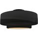 Radiance Collection - Tier LED 14.5 inch Gloss Black and Matte Black Semi-Flush Ceiling Light in Dedicated LED, 14.5W x 7.25H, Form+Finish+Function
