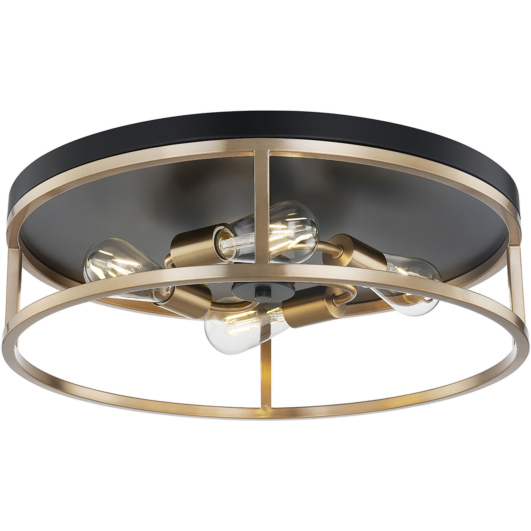 Knox LED 20 inch Matte Black Flush Mount Ceiling Light