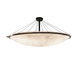 Clouds LED 75 inch Dark Bronze Semi-Flush Bowl with Ring Ceiling Light in 12000 Lm LED
