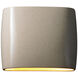 Ambiance Collection LED 10 inch Carbon Matte Black/Champagne Gold Outdoor Wall Sconce