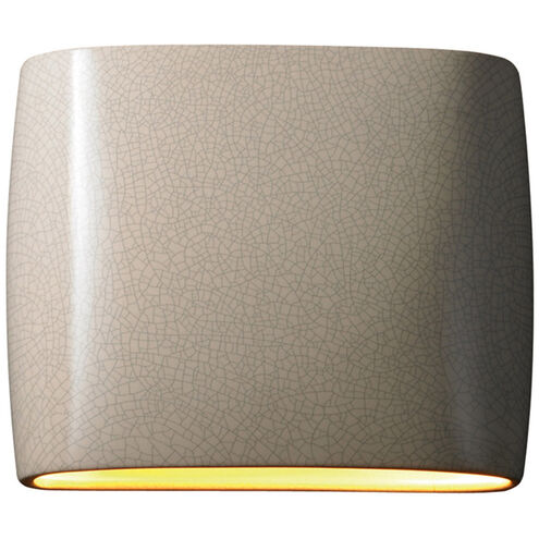 Ambiance Collection LED 10 inch Carbon Matte Black/Champagne Gold Outdoor Wall Sconce
