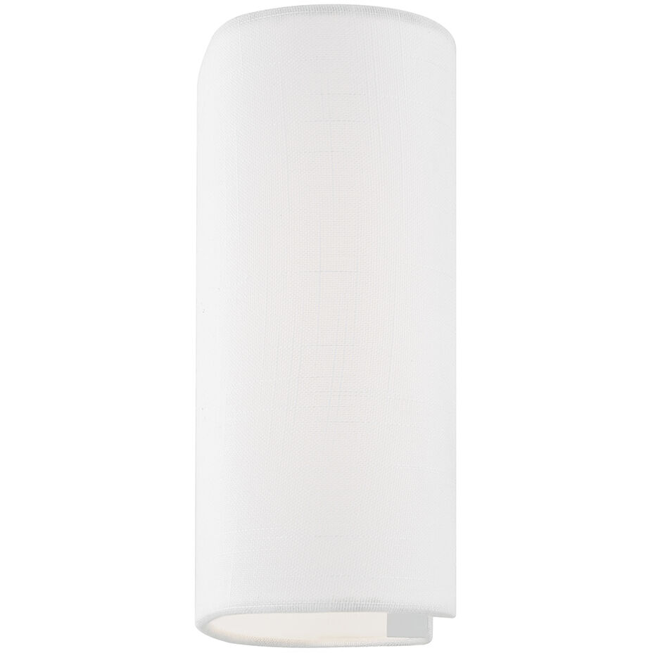 Textile Collection 1 Light 5.5 inch White ADA Wall Sconce Wall Light