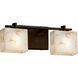 Alabaster Rocks LED 14 inch Matte Black Vanity Light Wall Light in 1400 Lm LED, Square with Flat Rim