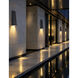 Corwin Family 1 Light 20 inch Matte Black Outdoor Wall Sconce in 4" D x 5.5" W x 20" H, EVOLV