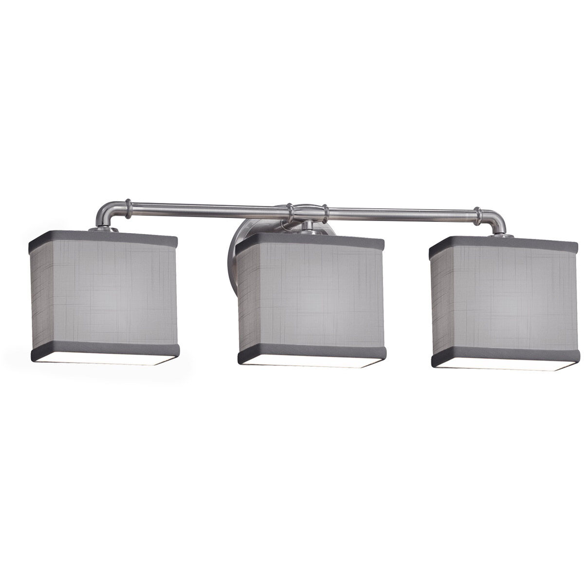 Textile LED 25 inch Brushed Nickel Bath Bar Wall Light