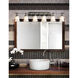 Fusion 6 Light 48 inch Brushed Nickel Bath Vanity Light Wall Light in 4200 Lm LED, Opal Fusion