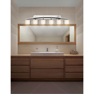 Limoges LED 56.5 inch Brushed Nickel Bath Bar Wall Light in 4200 Lm LED, Pleats, Oval, Archway