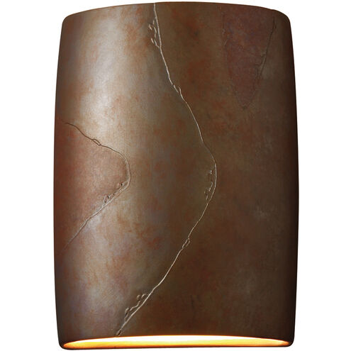 Ambiance LED 9 inch Tierra Red Slate ADA Wall Sconce Wall Light in 2000 Lm LED, Large
