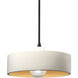 Radiance Collection 1 Light 12 inch Matte Black Pendant Ceiling Light
