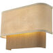 Textile Collection - Narberth Family 2 Light 14 inch Brushed Brass ADA Wall Sconce Wall Light, EVOLV