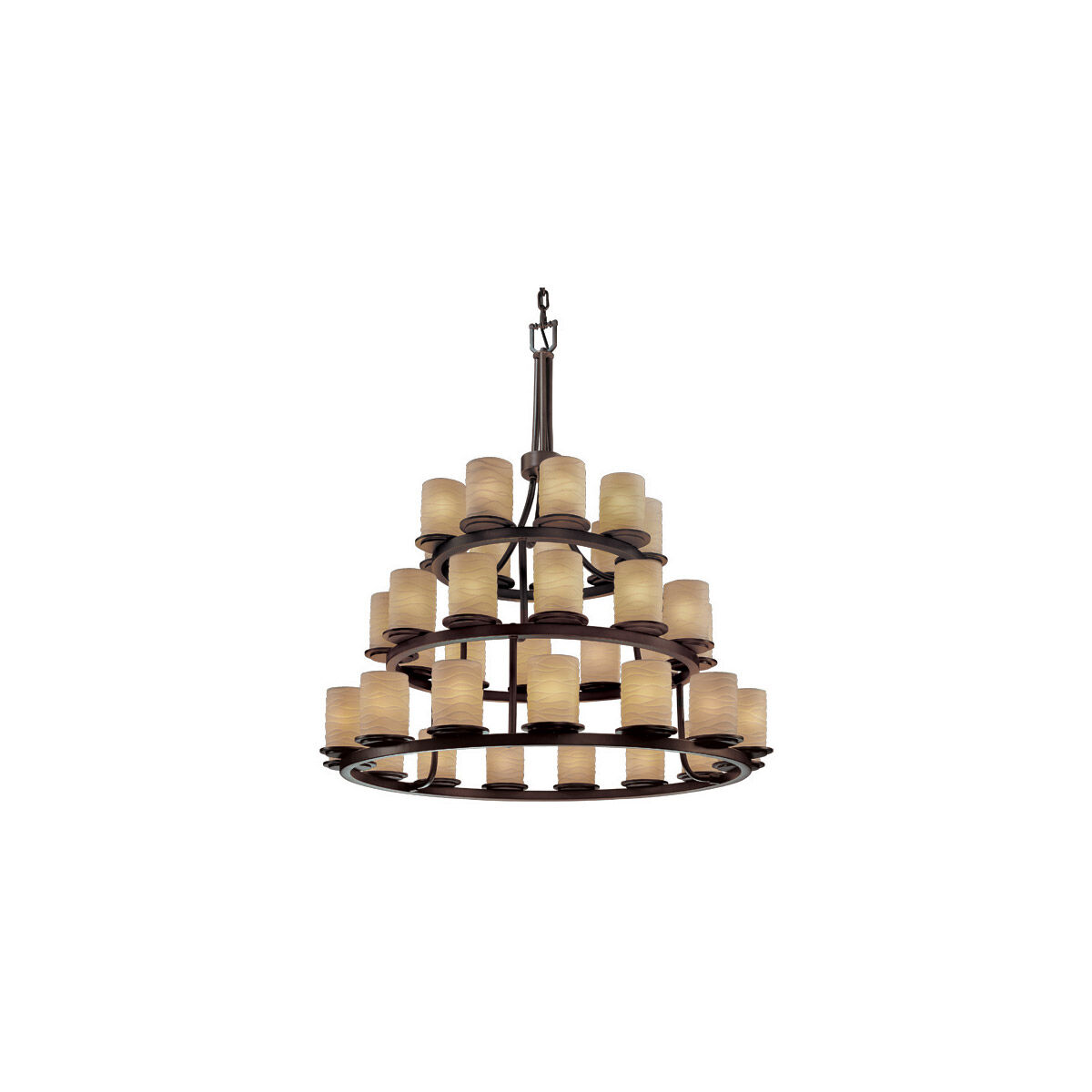Justice Design POR-8712-10-WAVE-DBRZ Limoges 36 Light Dark
